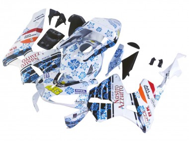 Buy 2003-2004 Honda CBR600RR Motorcycle Fairings - White Blue Red Nastro Azzurro 46 UK