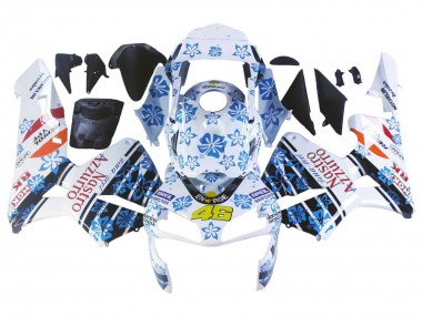 Buy 2003-2004 Honda CBR600RR Motorcycle Fairings - White Blue Red Nastro Azzurro 46 UK