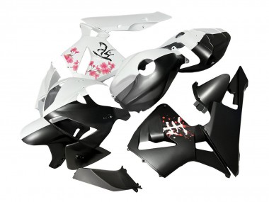 Buy 2005-2006 Honda CBR600RR Motorcycle Fairings - Black White with Cherry Blossom UK