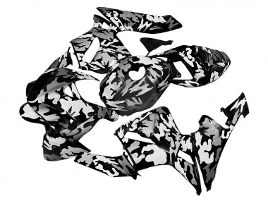 Buy 2005-2006 Honda CBR600RR Motorcycle Fairings - Black White Grey Camouflage UK
