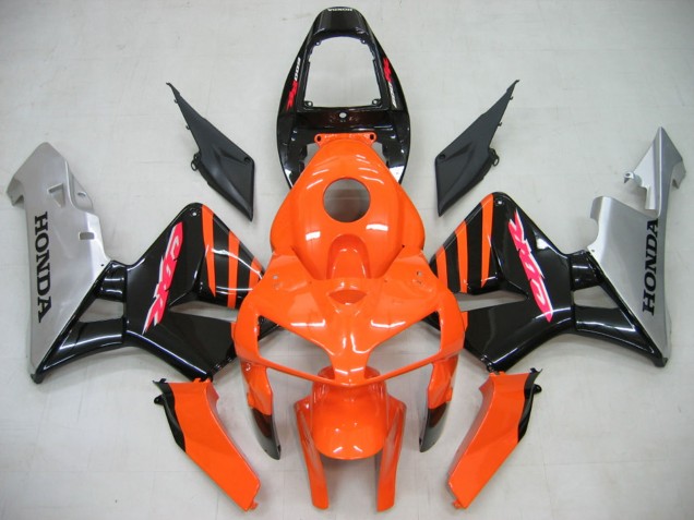 2005-2006 Honda CBR600RR Motorcycle Fairings - Orange Black Silver UK