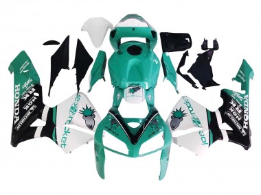 Buy 2005-2006 Honda CBR600RR Motorcycle Fairings - Light Green White Glossy Black Joe Rocket UK