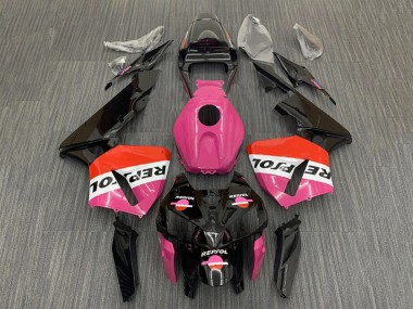 Buy 2005-2006 Honda CBR600RR Motorcycle Fairings - Pink Red Black Repsol UK