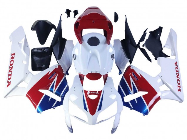 2005-2006 Honda CBR600RR Motorcycle Fairing - White Red Blue HRC UK