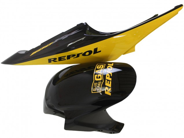 2005-2006 Honda CBR600RR Motorcycle Fairings - Yellow Black Repsol UK