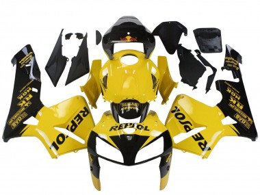 Buy 2005-2006 Honda CBR600RR Motorcycle Fairings - Yellow Black Repsol UK