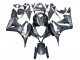 2007-2008 Honda CBR600RR Motorcycle Fairing - Matte Black White Repsol UK