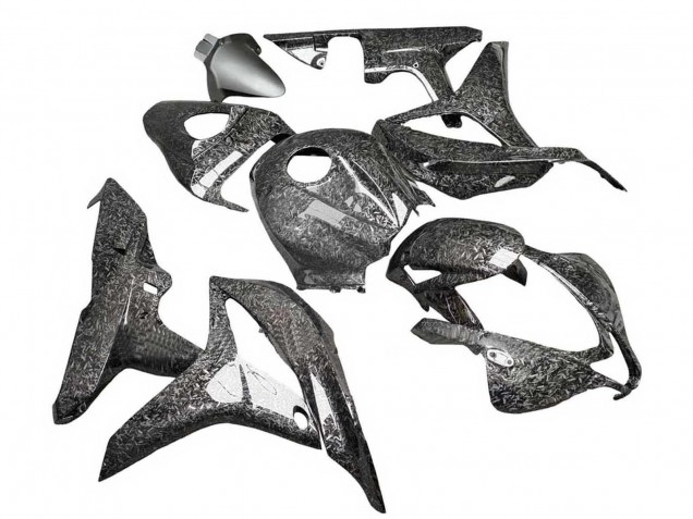 2007-2008 Honda CBR600RR Motorcycle Fairings - Black Forged Carbon Fiber UK