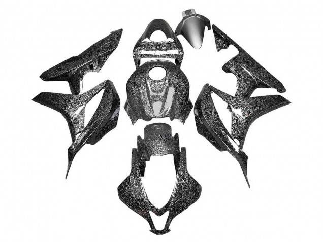 2007-2008 Honda CBR600RR Motorcycle Fairings - Black Forged Carbon Fiber UK