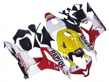 Buy 2007-2008 Honda CBR600RR Motorcycle Fairings - White Yellow Red Repsol HRC UK