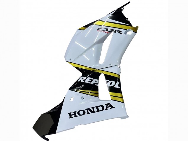 2013-2026 Honda CBR600RR Motorcycle Fairings - White Gold Glossy Black Repsol UK
