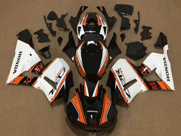 2013-2026 Honda CBR600RR Motorcycle Fairings - White Orange Glossy Black Repsol UK