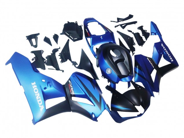 2013-2023 Honda CBR600RR Motorcycle Fairings - Blue Matte Black Racing UK