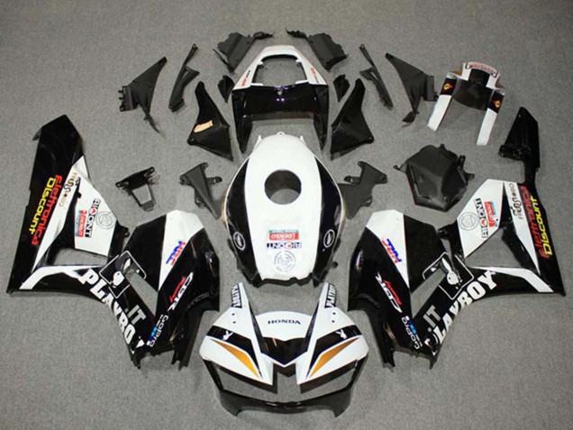 2013-2026 Honda CBR600RR Motorcycle Fairings - White Gold Glossy Black HRC UK