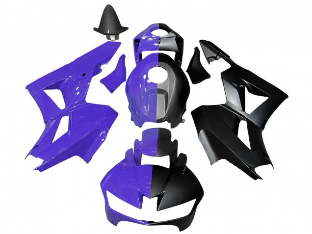 2013-2026 Honda CBR600RR Motorcycle Fairings - Purple Matte Black Split UK