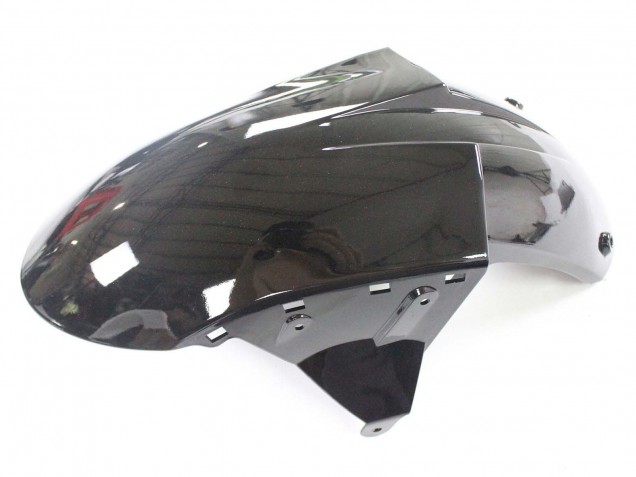 2004-2005 Kawasaki ZX10R Motorcycle Fairings - Black with Green Flame Ninja UK