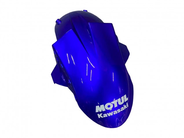 2004-2005 Kawasaki ZX10R Motorcycle Fairings - Glossy Blue White Fiat Motul UK