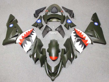 Buy 2004-2005 Kawasaki ZX10R Motorcycle Fairings - Silver Black Ninja UK