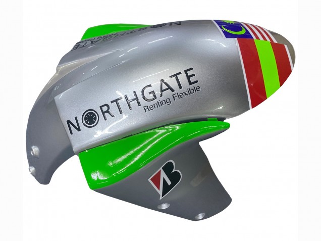 2004-2005 Kawasaki ZX10R Motorcycle Fairings - Green Silver Black 69 UK