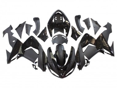 Buy 2006-2007 Kawasaki ZX10R Motorcycle Fairings - Matte Black Glossy Black UK