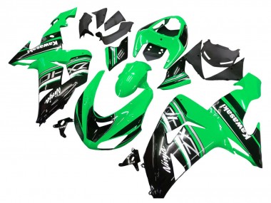 Buy 2006-2007 Kawasaki ZX10R Motorcycle Fairing Kits - Green White Black UK