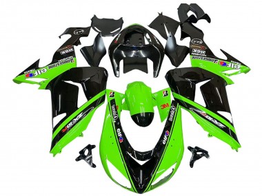 Buy 2006-2007 Kawasaki ZX10R Motorcycle Fairings - Green Black Elf Touch4 3M UK