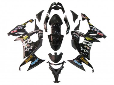 Buy 2006-2007 Kawasaki ZX10R Motorcycle Fairings - Glossy Black Red Blue Yellow Monster UK