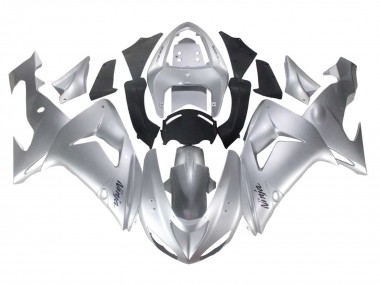 Buy 2006-2007 Kawasaki ZX10R Motorcycle Fairings - Silver Black Ninja UK