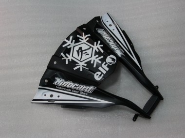 Buy 2011-2015 Kawasaki ZX10R Motorcycle Fairings - Glossy Black White Elf Snow Decal UK