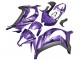 2011-2015 Kawasaki ZX10R Motorcycle Fairing - Purple Matte Black UK