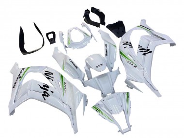Buy 2011-2015 Kawasaki ZX10R Motorcycle Fairings - White Green Stripe Black Ninja UK