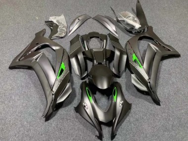 Buy 2016-2020 Kawasaki ZX10R Motorcycle Fairings - Matte Black Green Honeycomb UK