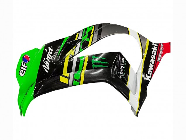 2016-2020 Kawasaki ZX10R Motorcycle Fairings - Green Yellow Red Black Elf Monster UK