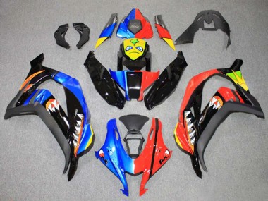 Buy 2016-2020 Kawasaki ZX10R Motorcycle Fairings - Blue Red Yellow Black Shark UK