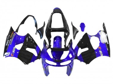Buy 1998-1999 Kawasaki ZX6R Motorcycle Fairings - Blue Glossy Black Elf Bridgestone UK