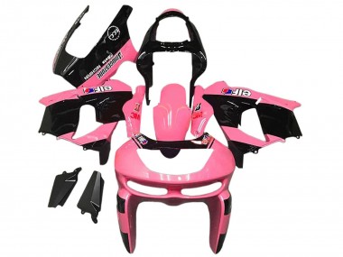 Buy 1998-1999 Kawasaki ZX6R Motorcycle Fairings - Pink Glossy Black Elf Bridgestone UK