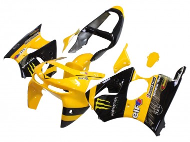 Buy 1998-1999 Kawasaki ZX6R Motorcycle Fairings - Yellow Black Monster Elf Bridgestone UK