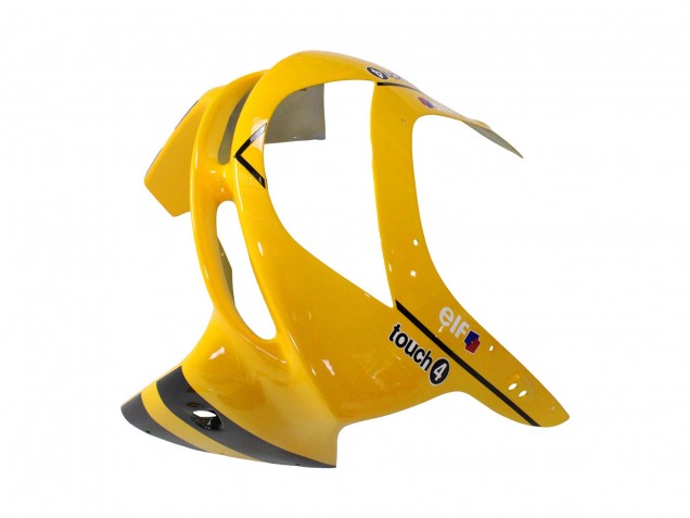 1998-1999 Kawasaki ZX6R Motorcycle Fairings - Yellow Black Monster Elf Bridgestone UK