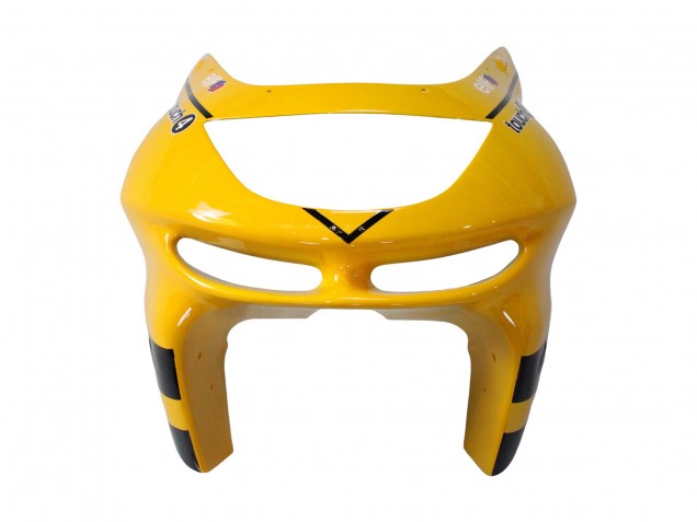 1998-1999 Kawasaki ZX6R Motorcycle Fairings - Yellow Black Monster Elf Bridgestone UK
