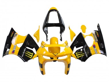 Buy 1998-1999 Kawasaki ZX6R Motorcycle Fairings - Yellow Black Monster Elf Bridgestone UK
