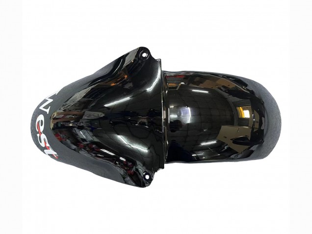 2000-2002 Kawasaki ZX6R Motorcycle Fairings - Glossy Black White West Michelin UK