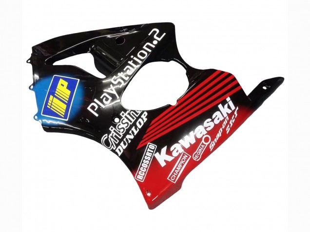 2000-2002 Kawasaki ZX6R Motorcycle Fairings - Glossy Black Red Blue Red PlayStation 2 UK