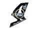 2003-2004 Kawasaki ZX6R Motorcycle Fairings - Glossy Black White Motul Lucky Strike UK