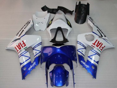 Buy 2003-2004 Kawasaki ZX6R Motorcycle Fairings - White Blue Red Fiat UK