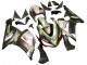 2005-2006 Kawasaki ZX6R Motorcycle Fairings - Black Silver Green Red K-26 UK