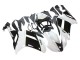 2007-2008 Kawasaki ZX6R Motorcycle Fairings - Black White Ninja UK