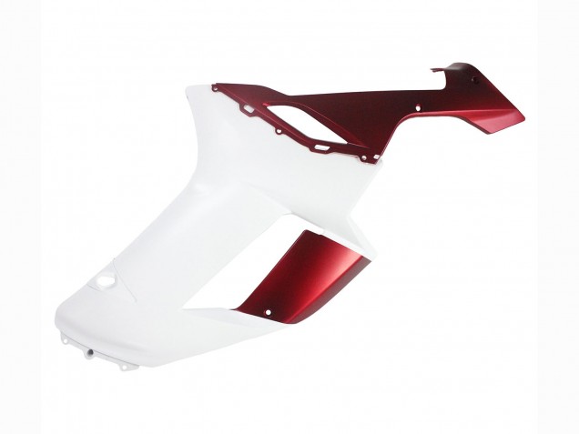 2007-2008 Kawasaki ZX6R Motorcycle Fairing - White Red UK