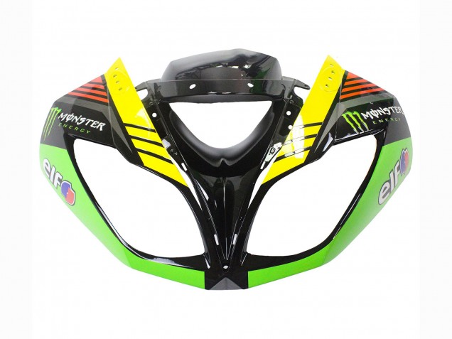 2009-2012 Kawasaki ZX6R Motorcycle Fairings - Green Glossy Black Yellow White Red Elf Monster UK
