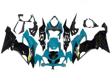 Buy 2009-2012 Kawasaki ZX6R Motorcycle Fairings - Light Blue Glossy Black Yellow UK