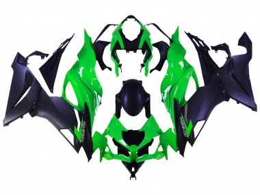 Buy 2019-2022 Kawasaki ZX6R Motorcycle Fairings - Green Matte Black UK